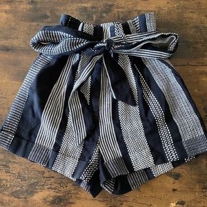 New honey punch boho shorts stripes M